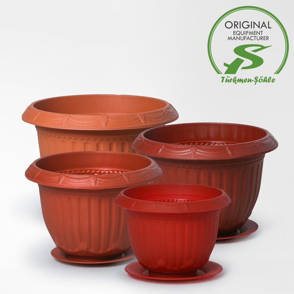 Plastic flower pot wholesale for export from Turkmenistan