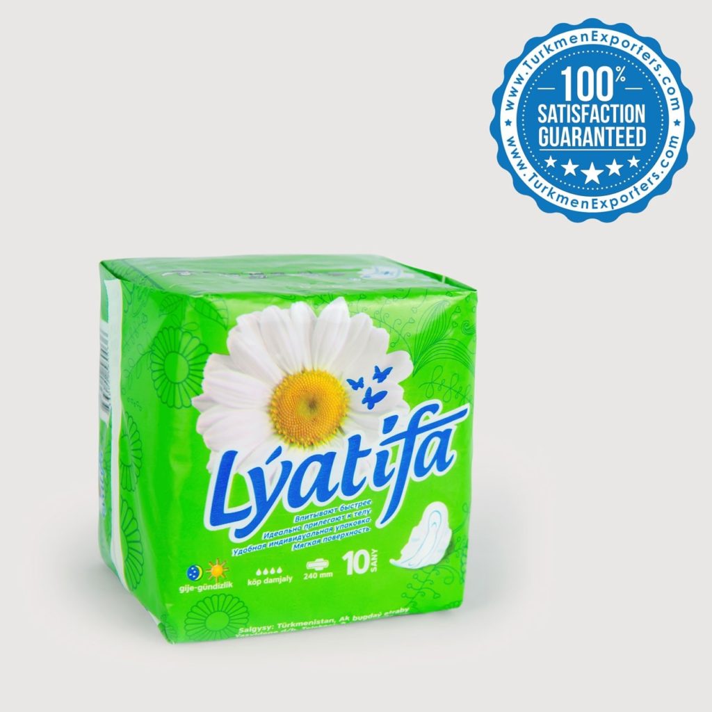 Women’s sanitary pads wholesale from Turkmenistan for export