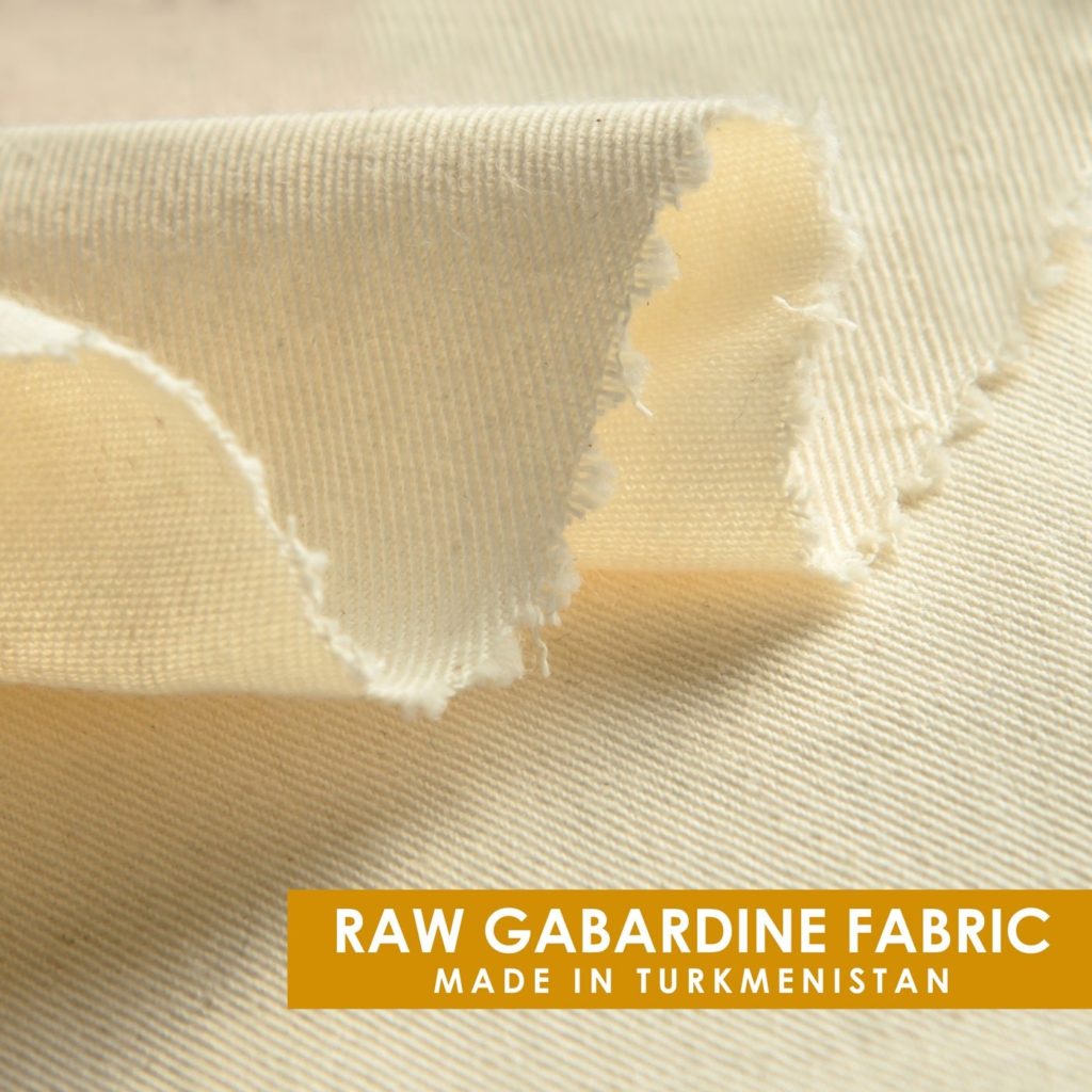 Grey and Bleached Gabardine Fabric, 246 to 366 g/m²