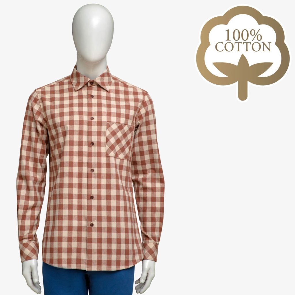 Turkmenistan men’s shirt 100% cotton