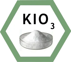 Potassium iodate produced at the Bereket iodine factory, Turkmenistan