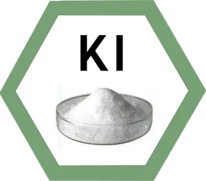 Potassium iodide produced at the Bereket iodine factory, Turkmenistan