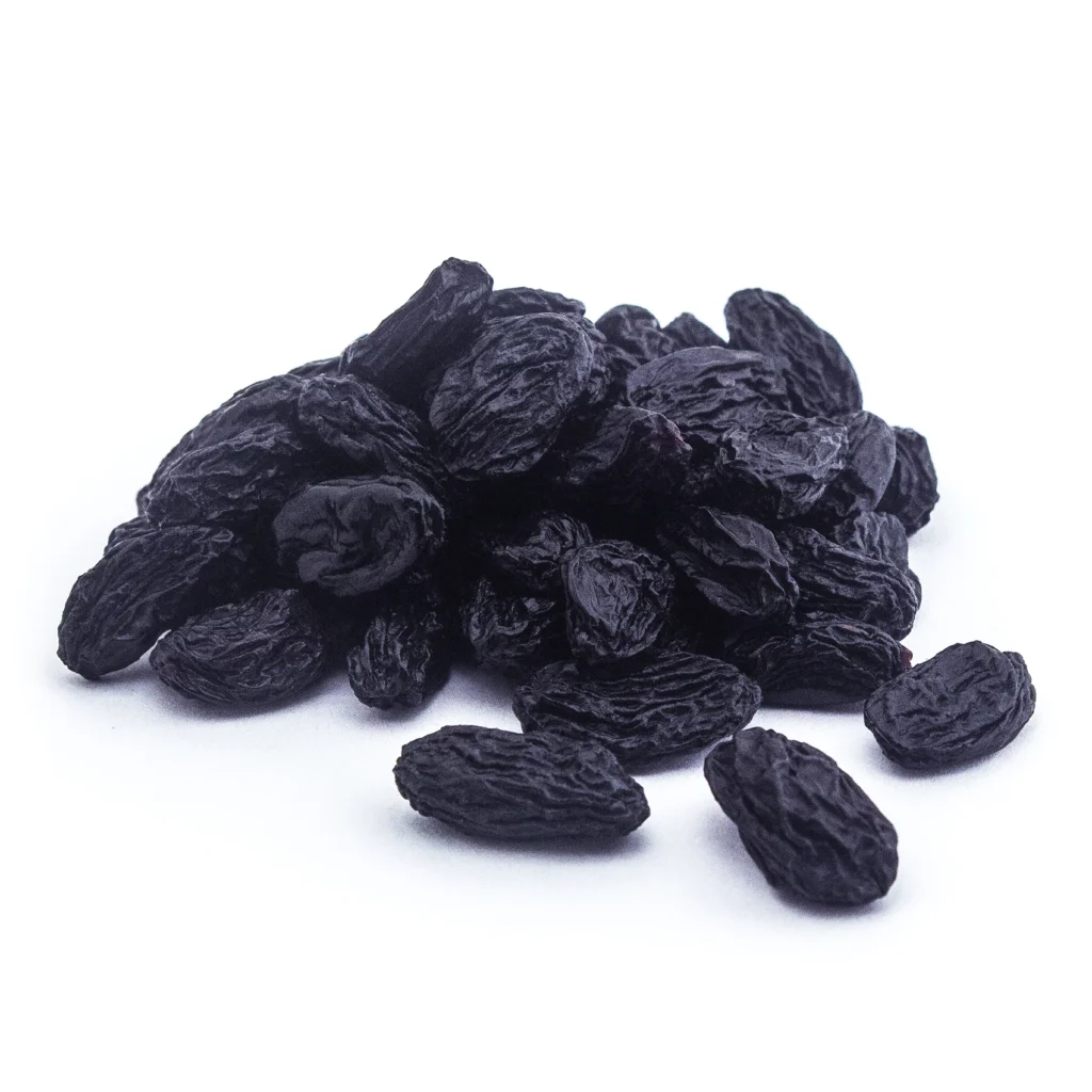 Asly Toprak Seedless Raisins — Black Sultanas 70 and 85 mm, Organic Red