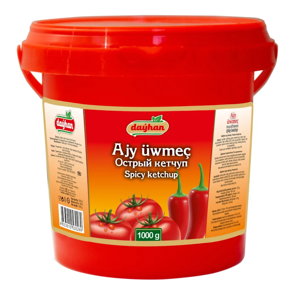 Dayhan Tomato Ketchup, Classic and Spicy — 270 g, 350 g and 1 kg — view 6