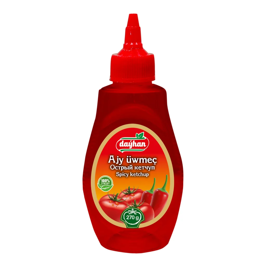 Dayhan Tomato Ketchup, Classic and Spicy — 270 g, 350 g and 1 kg — view 4